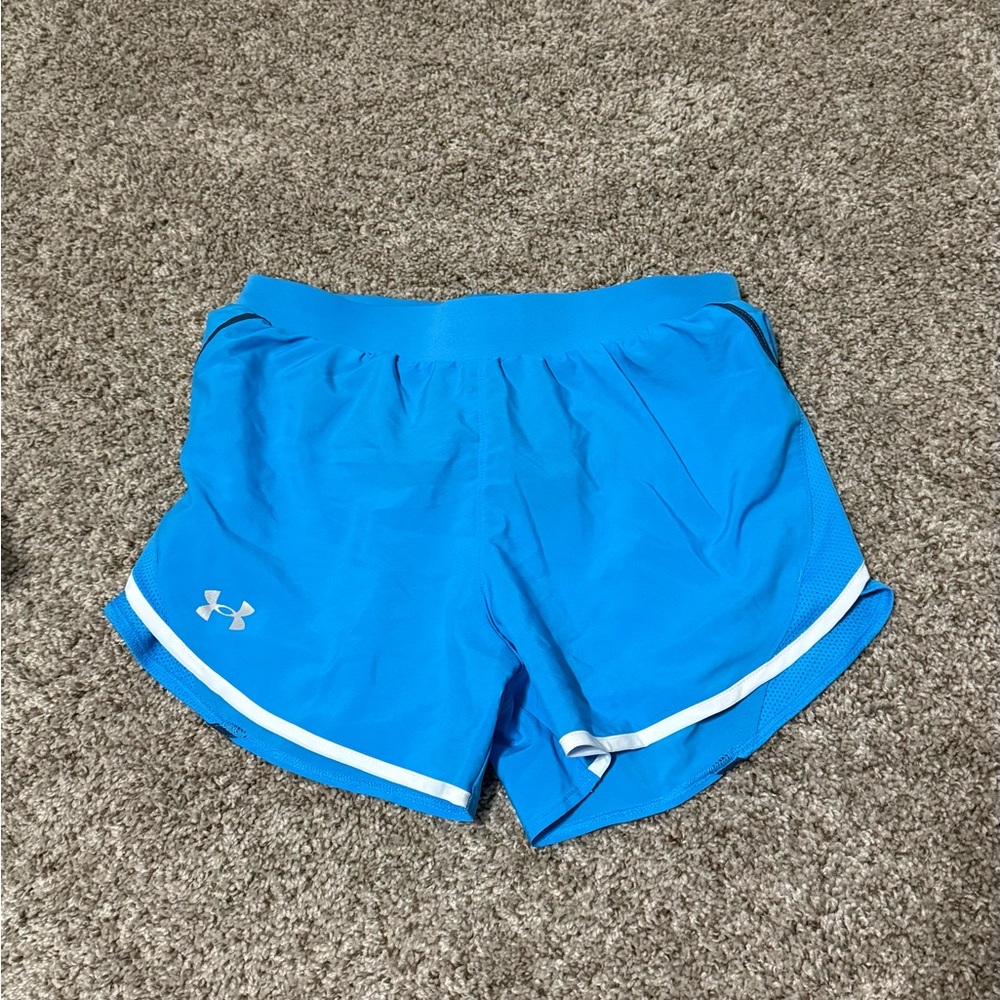 Under Armour blue and white shorts